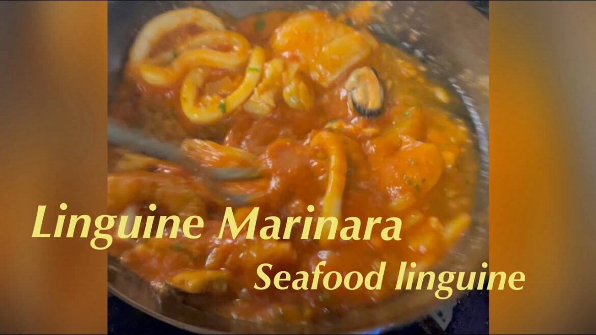 Linguine Marinara - seafood linguine our way!