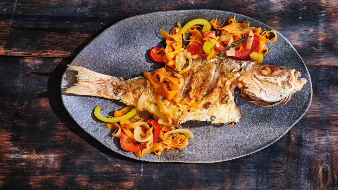 A platter of escovitch is always present when there