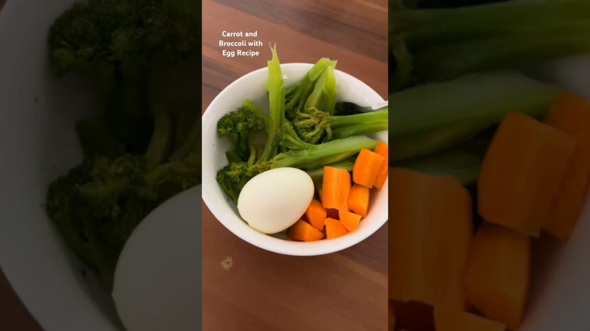 Healthy Carrot & Broccoli Egg Salad #weightloss #healthylifestyle #shorts