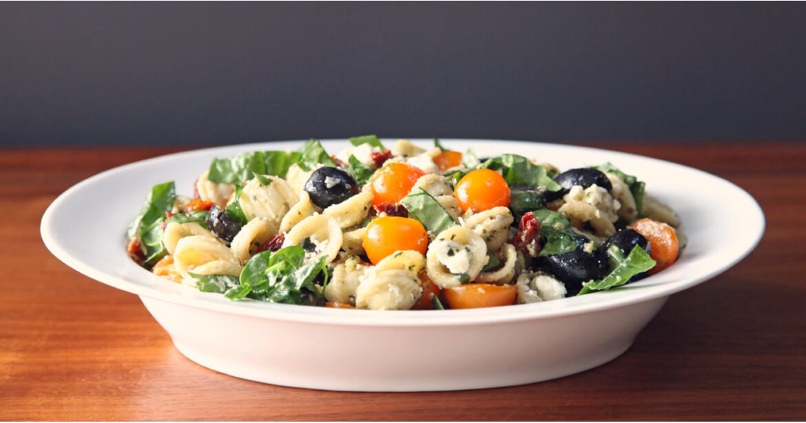Mediterranean Pesto Pasta Salad Recipe