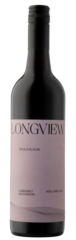 Longview Devil's Elbow Cabernet Sauvignon wine bottle.