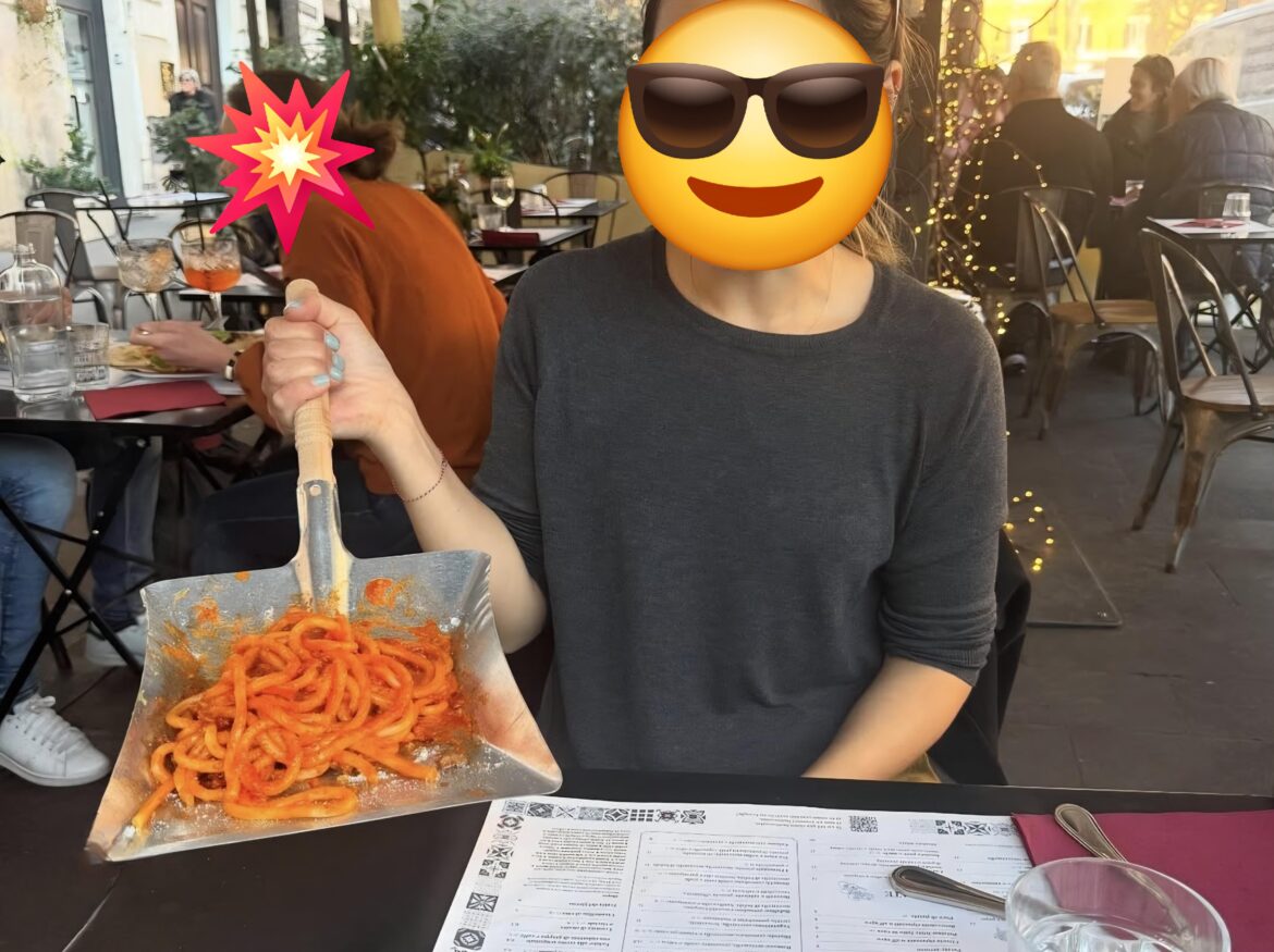 Friend's Pasta Dish in Rome