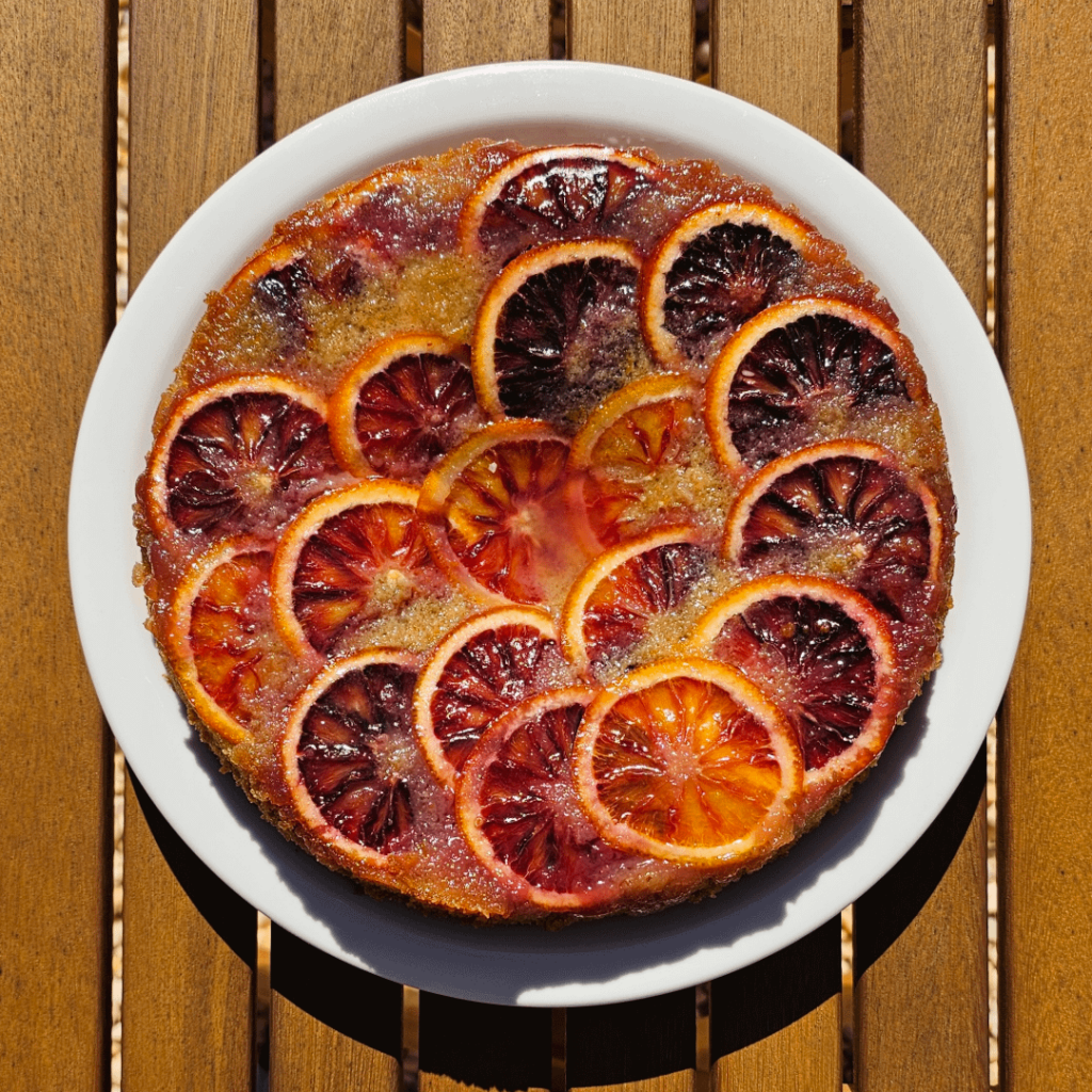 Blood Orange and Olive Oil Upside-Down Cake