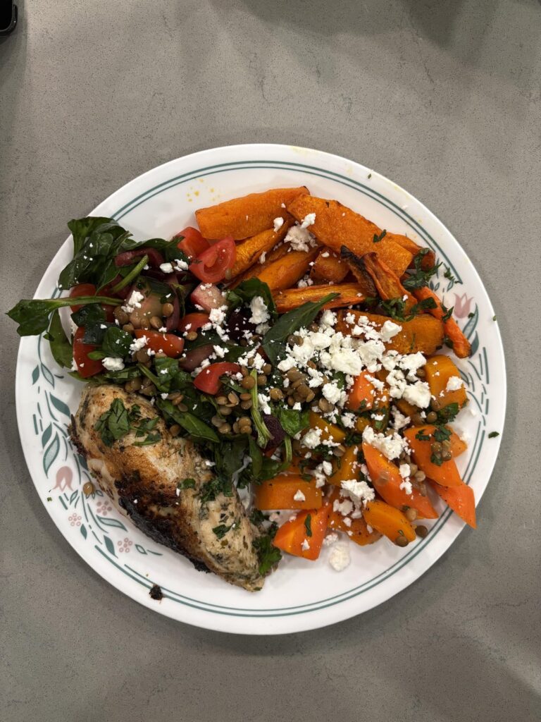 Sous Vide Chicken Crown and Veggies