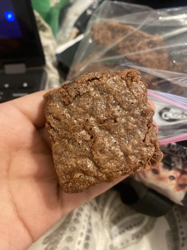 Homemade brownie what’s it looking like 😭