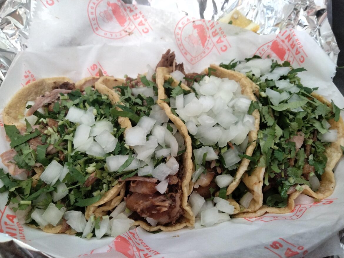 Carnitas tacos from the legendary Don Alfredo's in Chicago