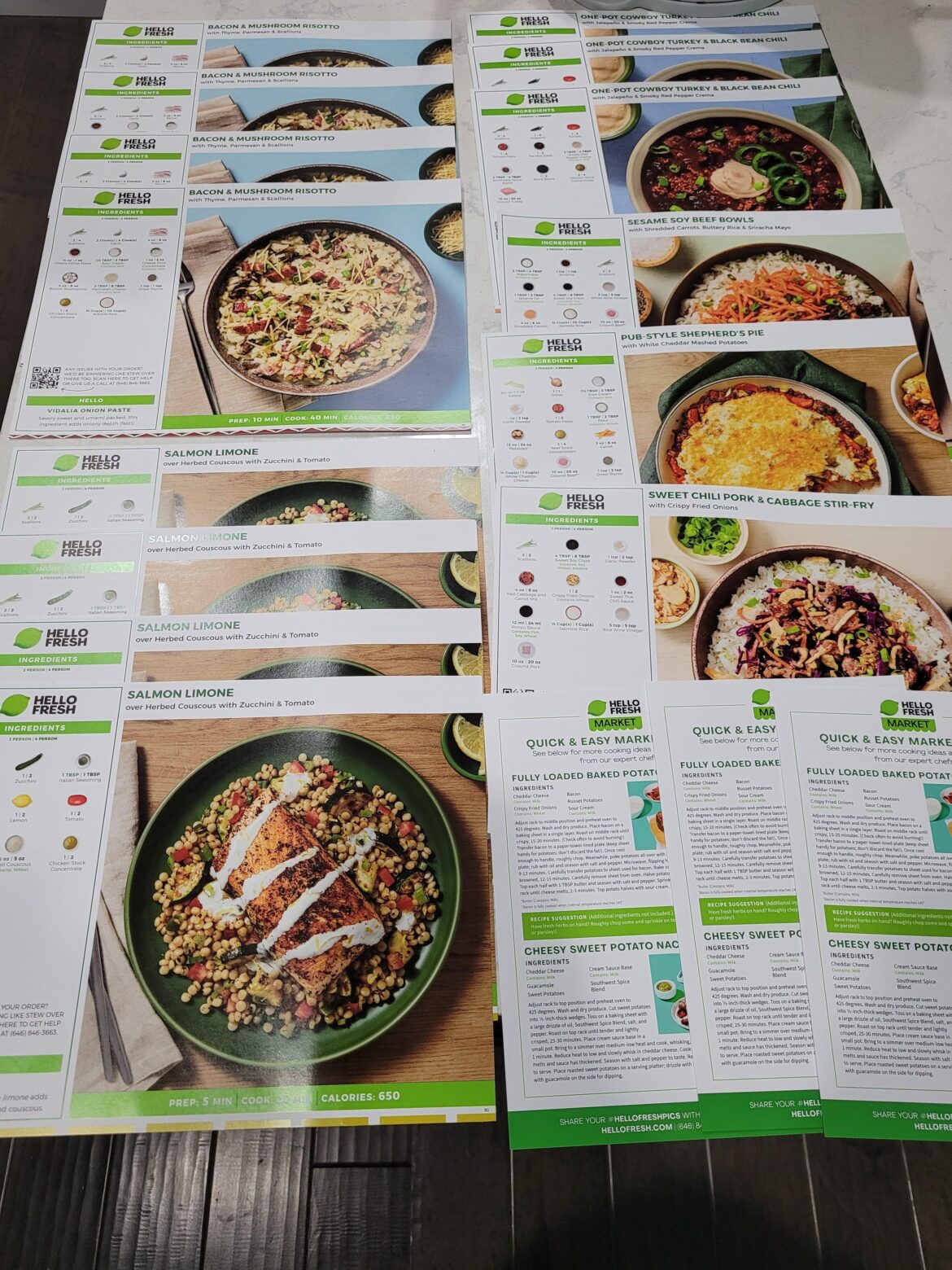 Too many recipes in this week's box