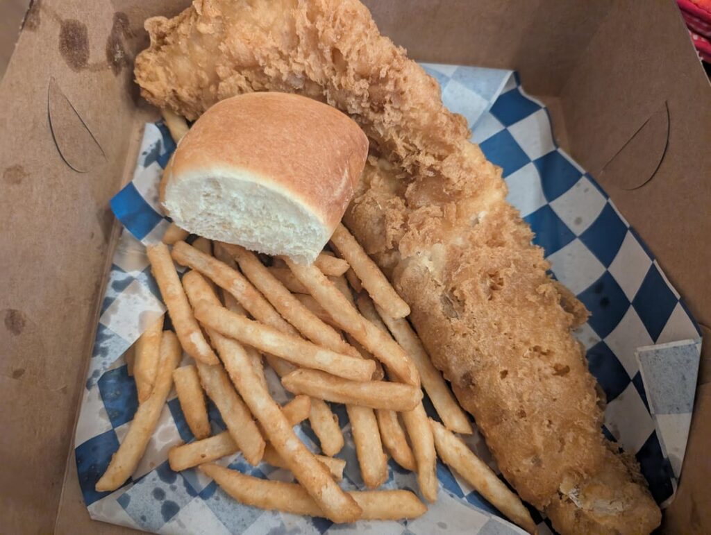 Friday fish and chips at Berwyn Chicken Co.