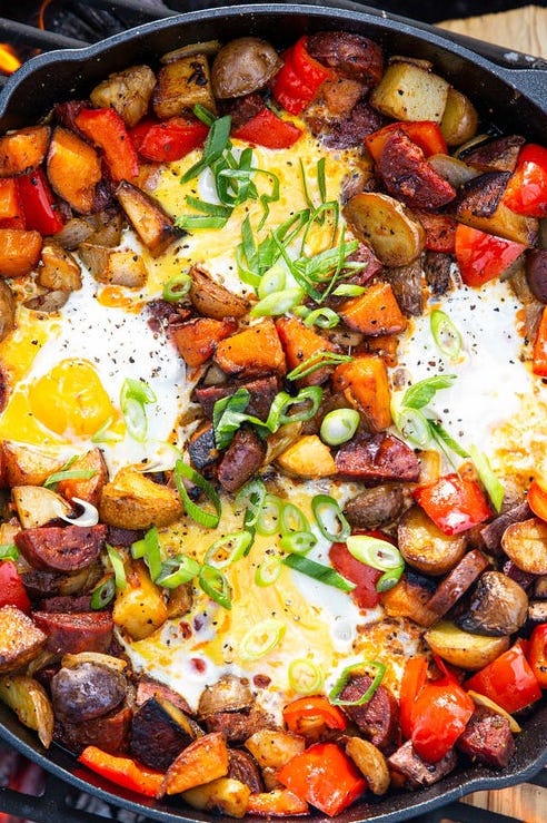 maple chorizo breakfast skillet