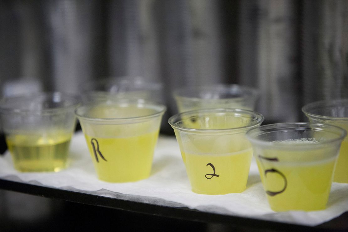 Beef tallow is pictured at the Beef Products Inc. facility in South Sioux City, Nebraska, on November 19, 2012.