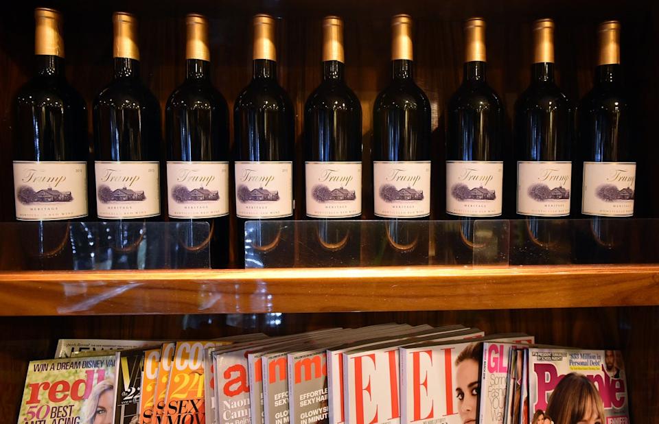 The possibility of a 200 per cent federal surcharge on any American’s purchase of wine or other alcohol coming from Europe could indeed drive consumers to purchase American-made wines (AFP via Getty)