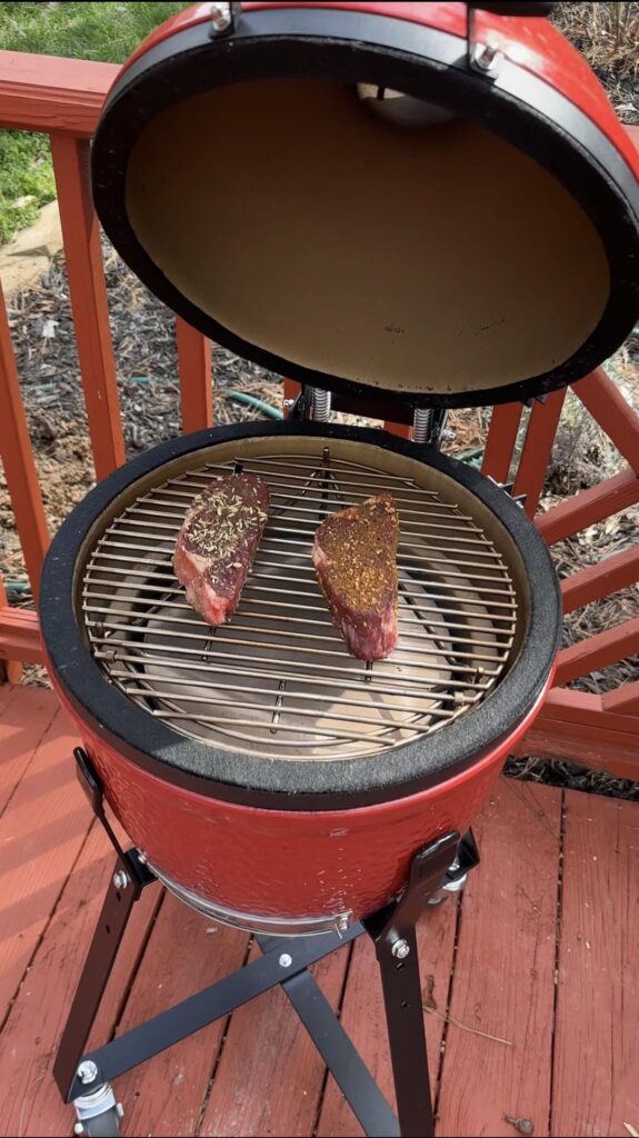 Reverse Seared Steak Tenderloin for the first time on the KJJ