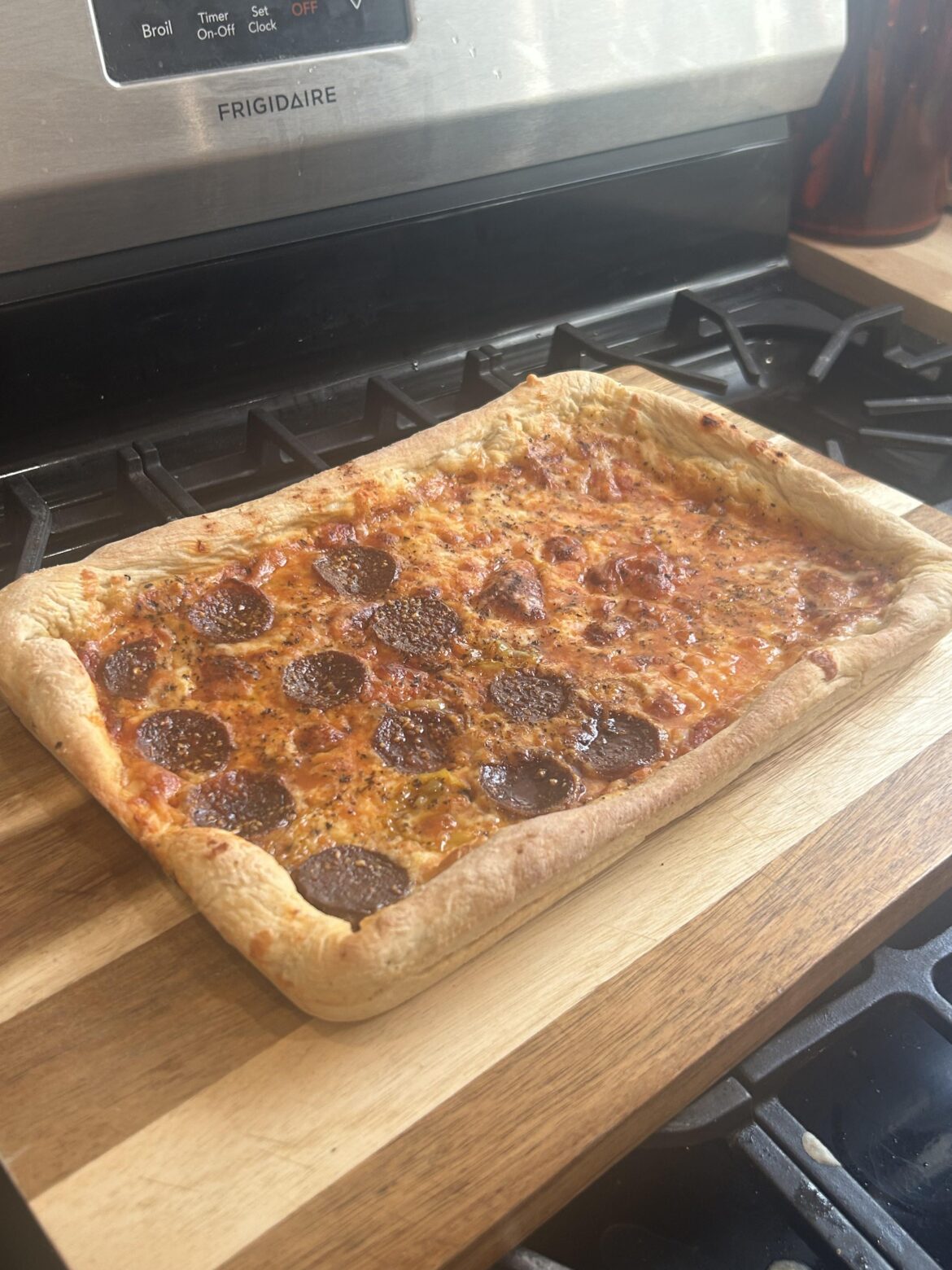 Ghost Pepperoni and Pepperoncini pizza ❤️‍🔥