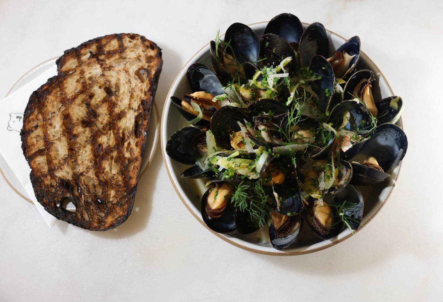 Marshall Cove Moules Marinières at Bernadette.
