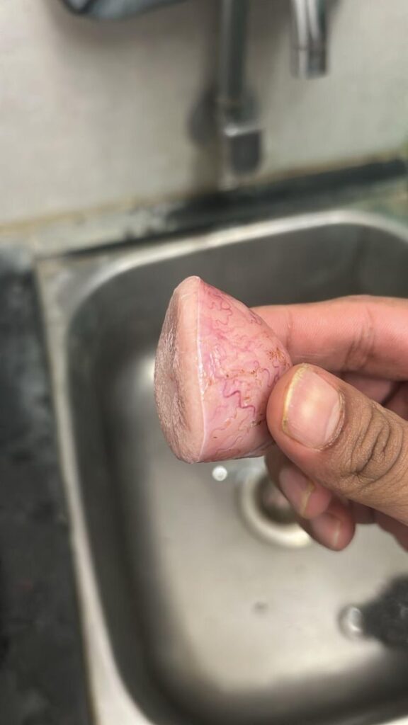 Got me some mutton legs from a local butcher and found this really odd looking part that looks like testicles