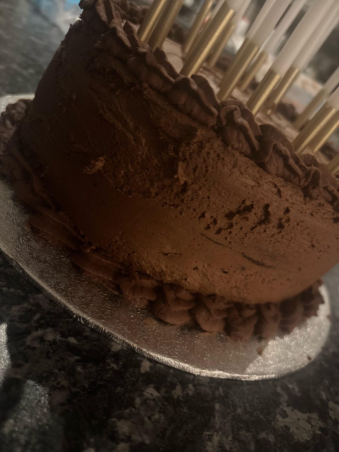 First ganache cake