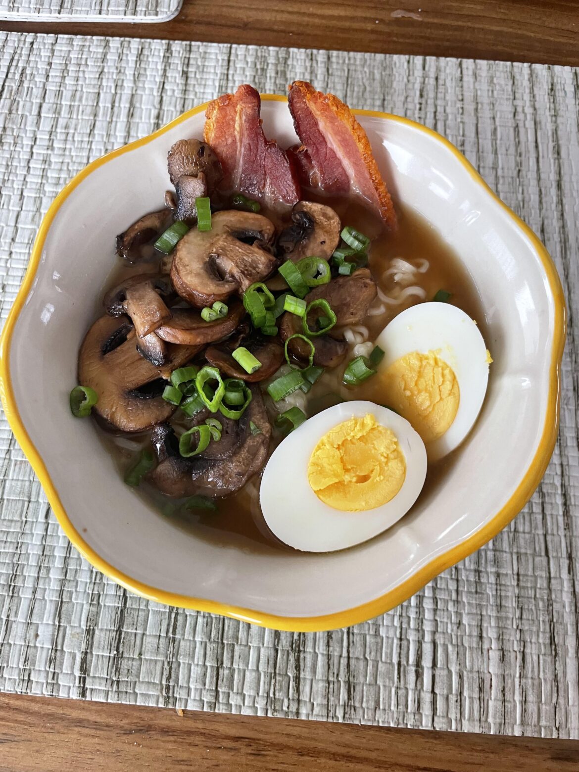 Home made bacon ramen