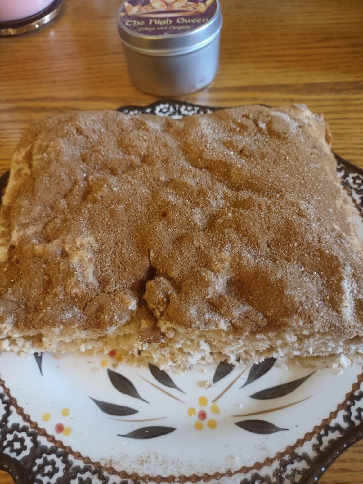 This is a very old recipe for a Quick Coffee Cake that goes all the way back to the hard times of the Great Depression which is where both the US and Canada is heading to full speed thanks to the US berating the entire world in a spectacle and forcing all of us to listen to their conspiracy nonsense