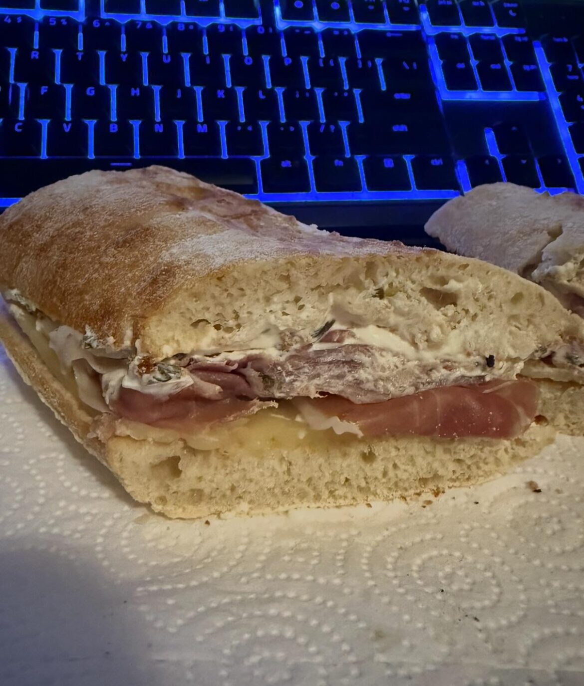 Ciabatta, Prosciutto, Smoked Provolone, Ricotta