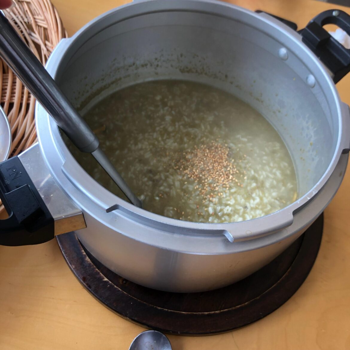 I wanna take whole pot to my home 😂😂 chicken porridge is so good