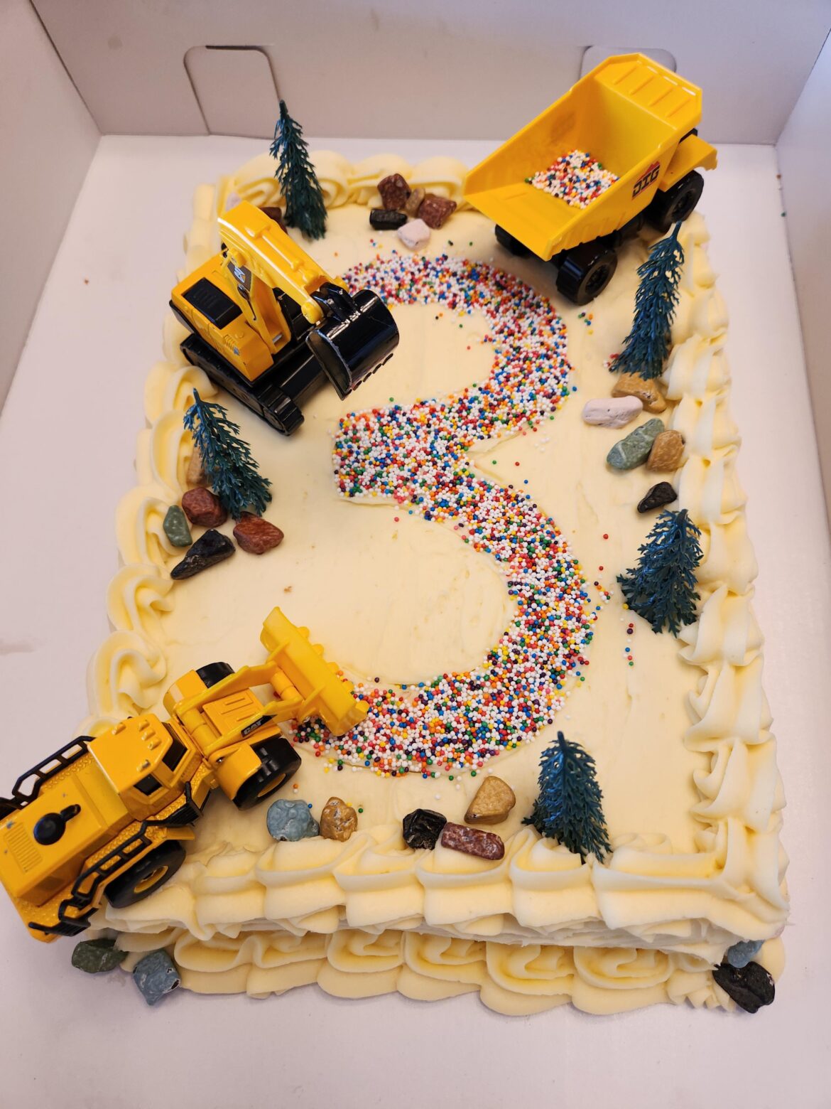 I made my son a construction cake
