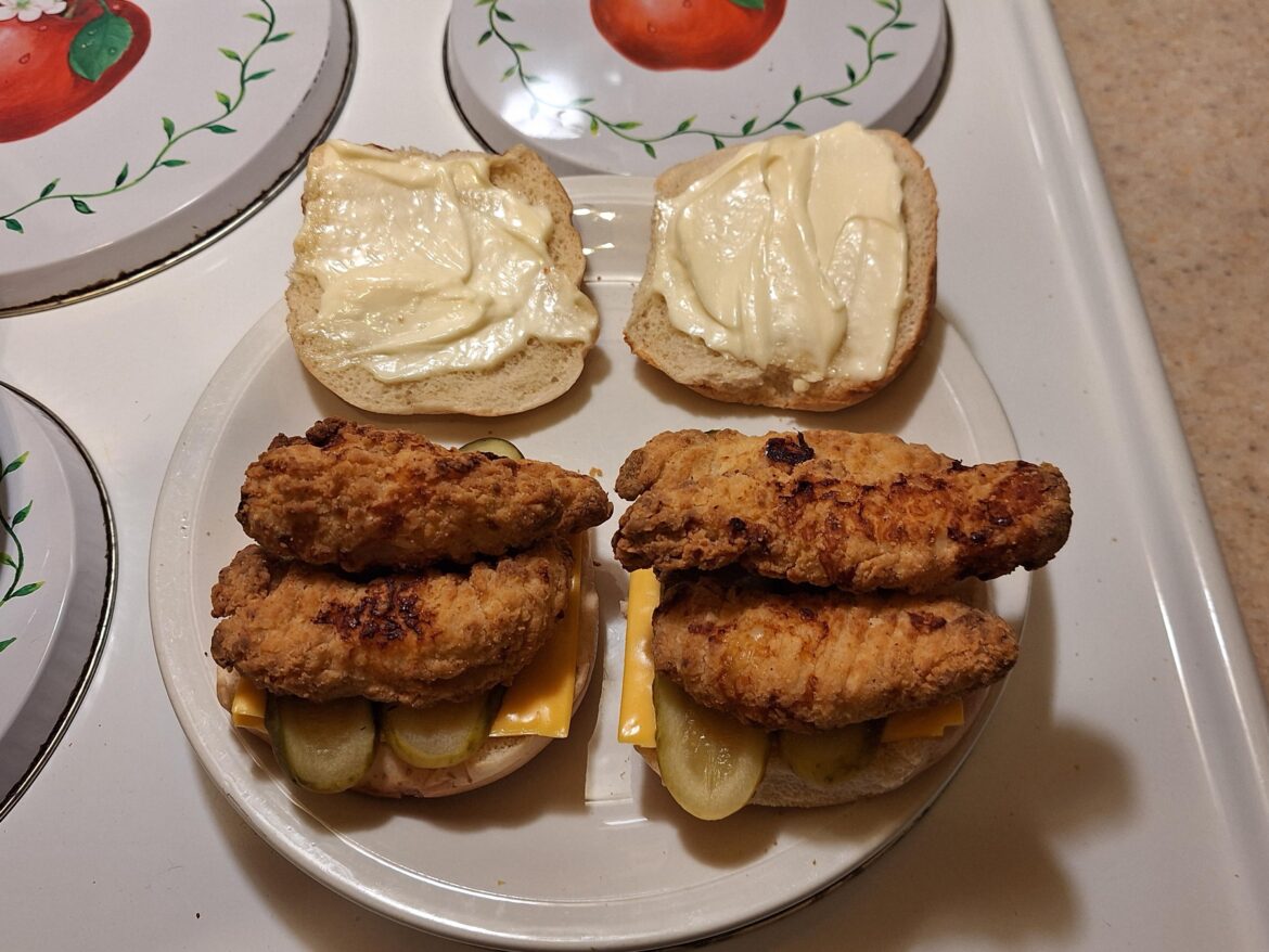 Friend said this belongs here, they called it "Sad Popeyes", tasted good tho.