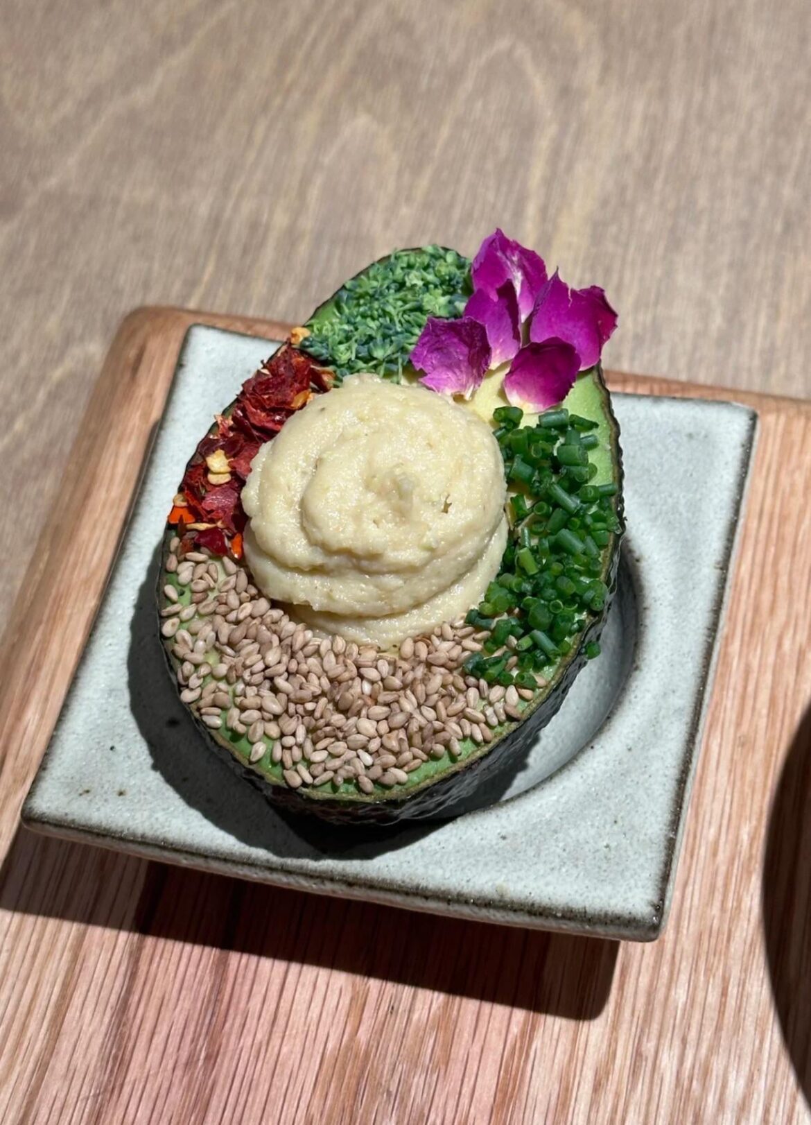 The prettiest avocado I’ve eaten.