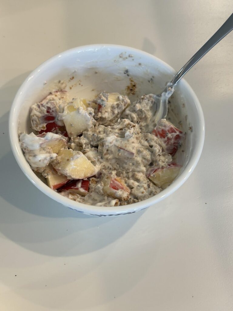 Satisfying Greek yogurt- less than 300 calories. 12G protein.