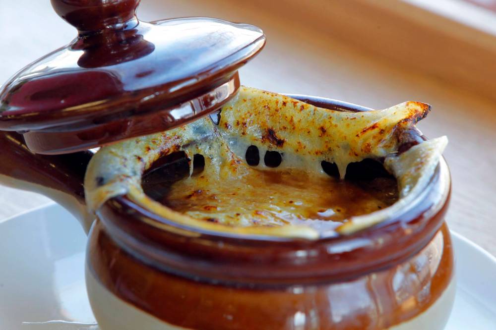BORIS MINKEVICH / FREE PRESS FILES
                                French onion soup.