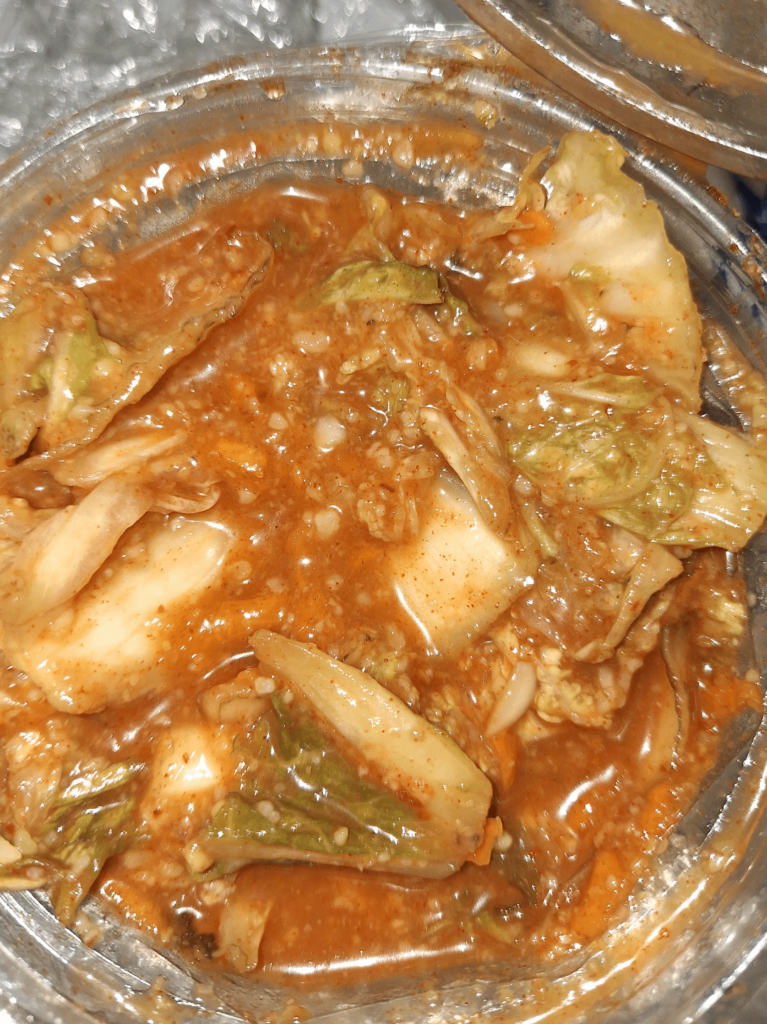 Is this kimchi normal? I've never eaten it before and it tastes very fizzy, like soda. The vegetables are crunchy and appear normal