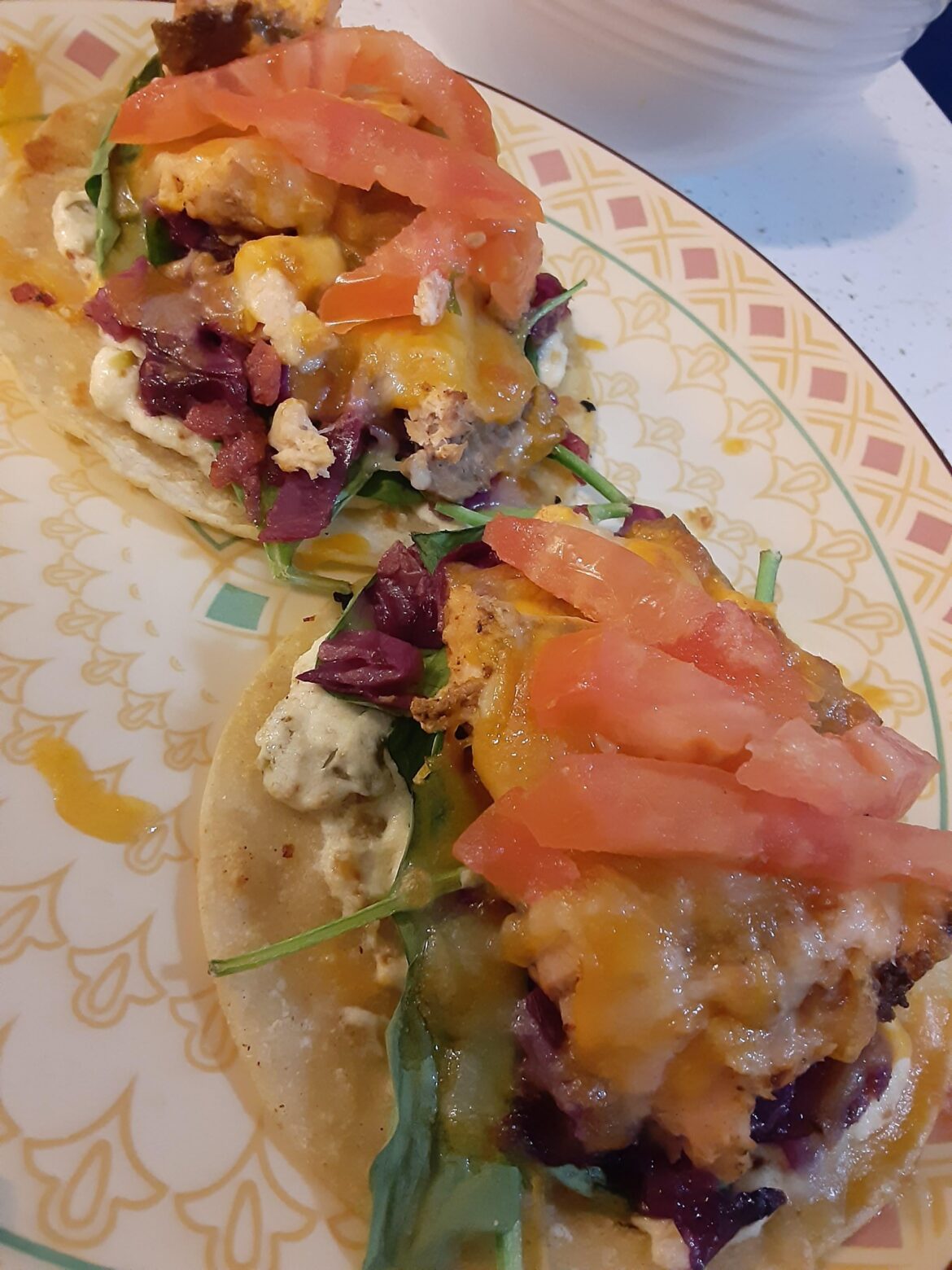 My homemade Salmon tacos
