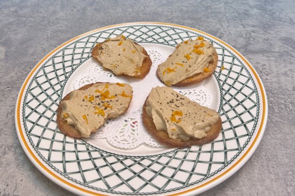 Pigeon liver Melba toast will be one of the snacks on the menu at L’Avant Cave.