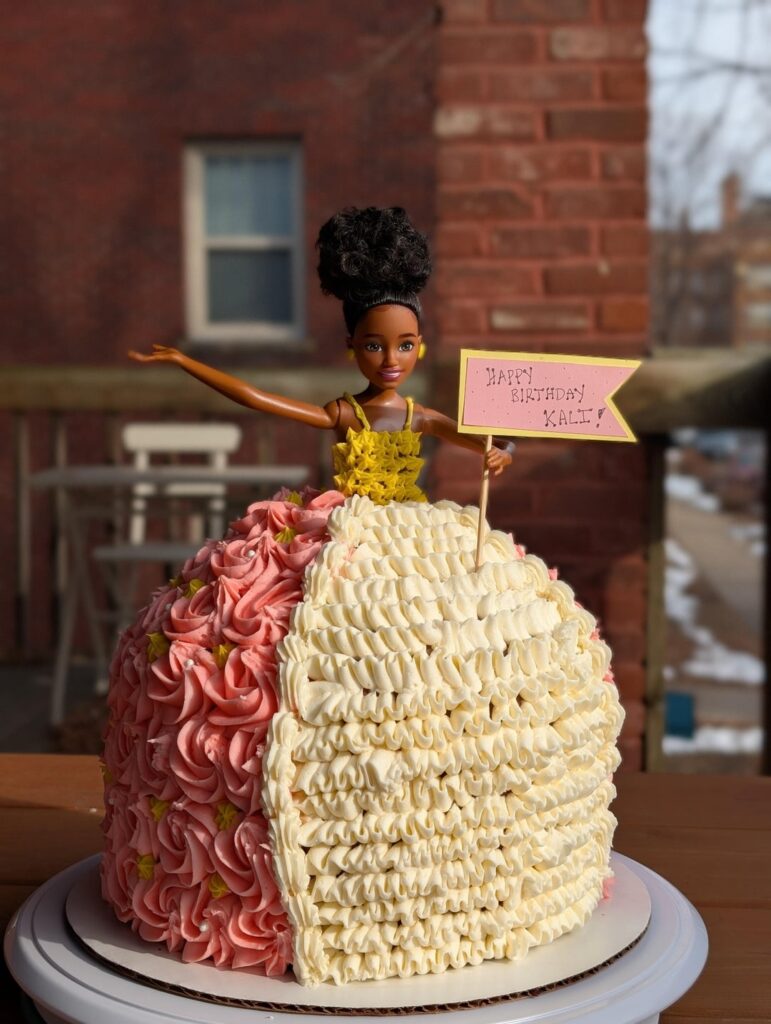 DANG, Barbie is tall! 💖 This girl requires a lot of cake it turns out.