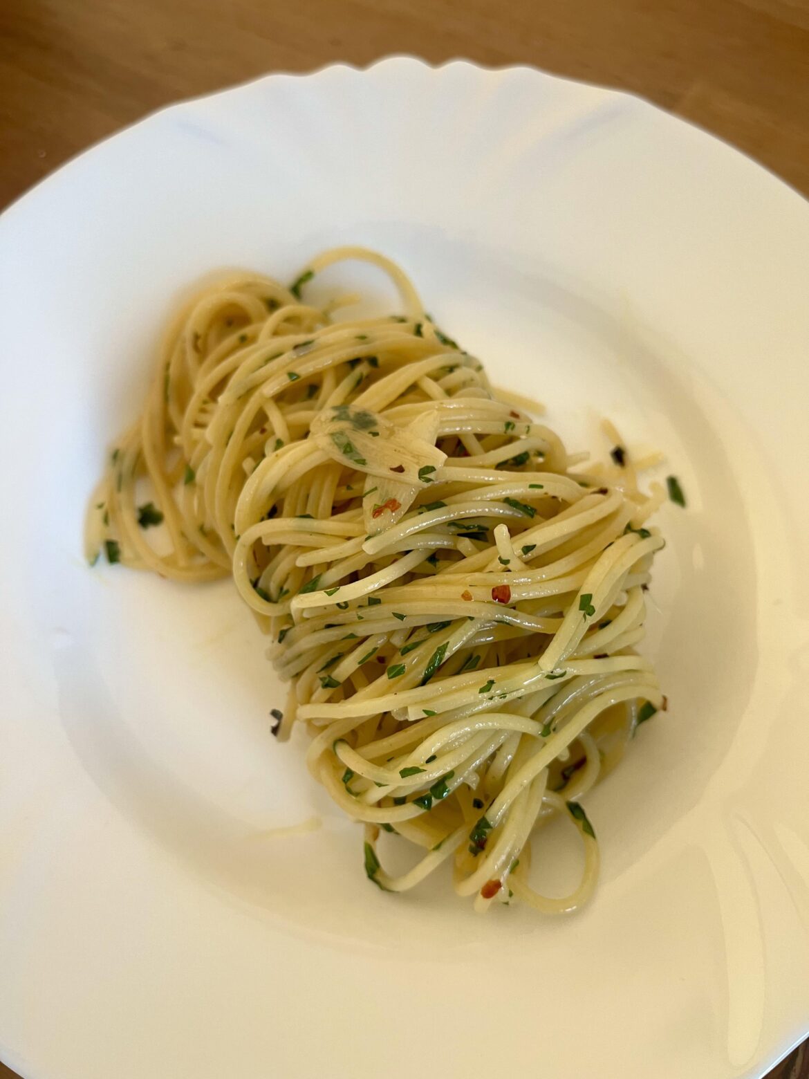 Homemade Aglio e Olio