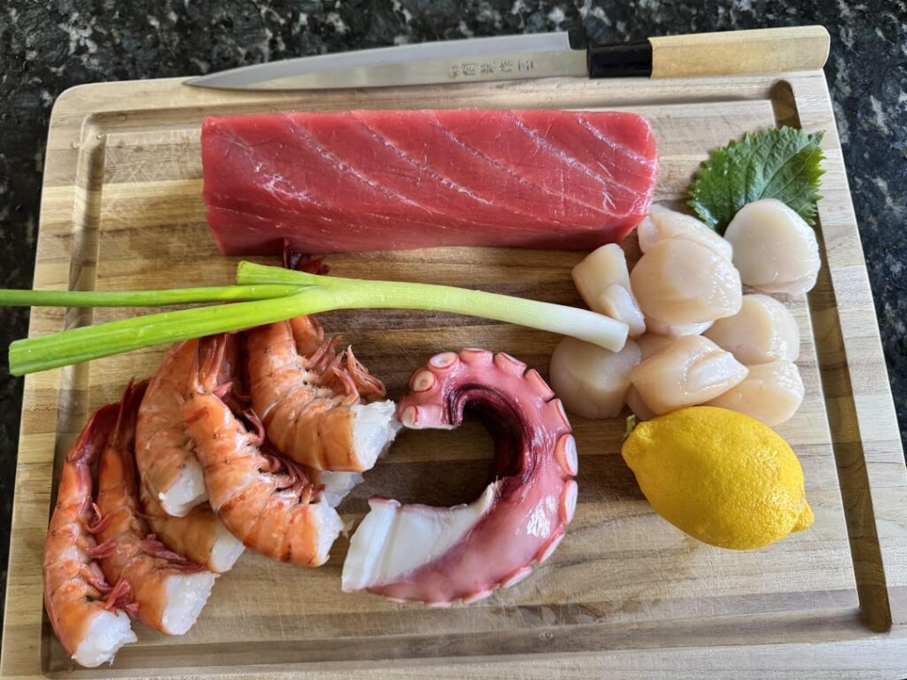 Sashimi family style