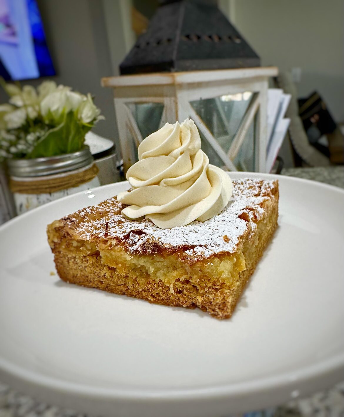 Gooey Butter Cake with Whipped Cheesecake Topping