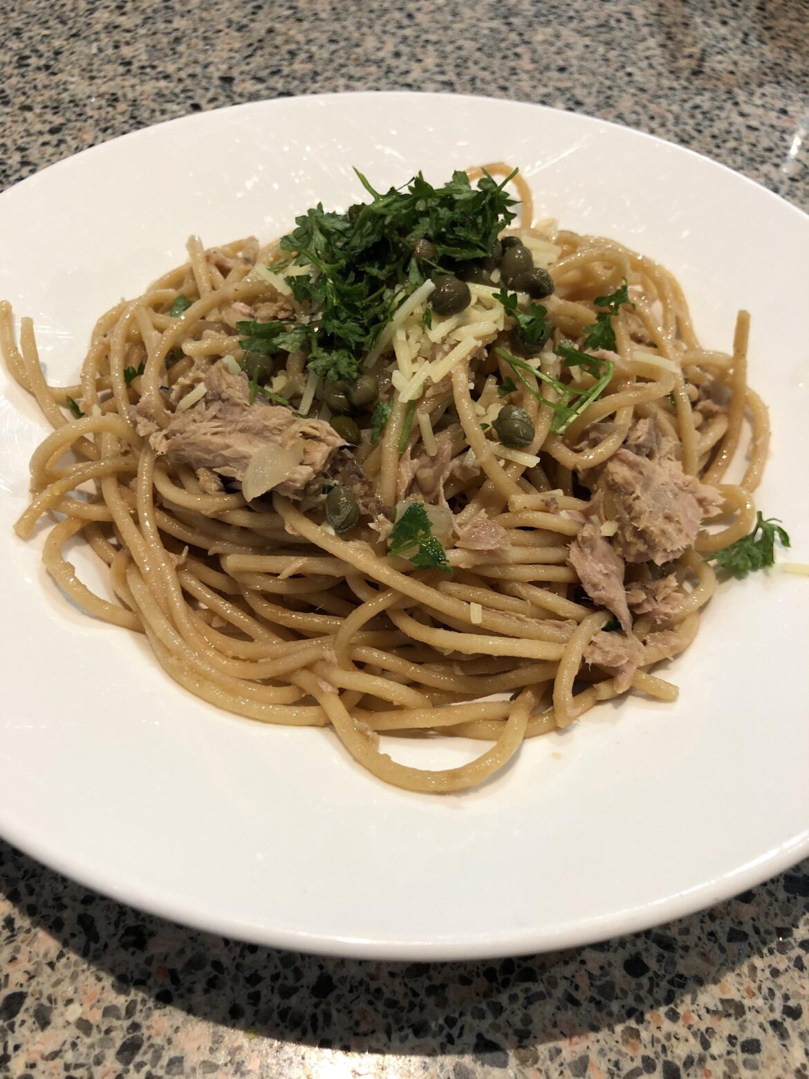 Tuna Spaghetti al Limone