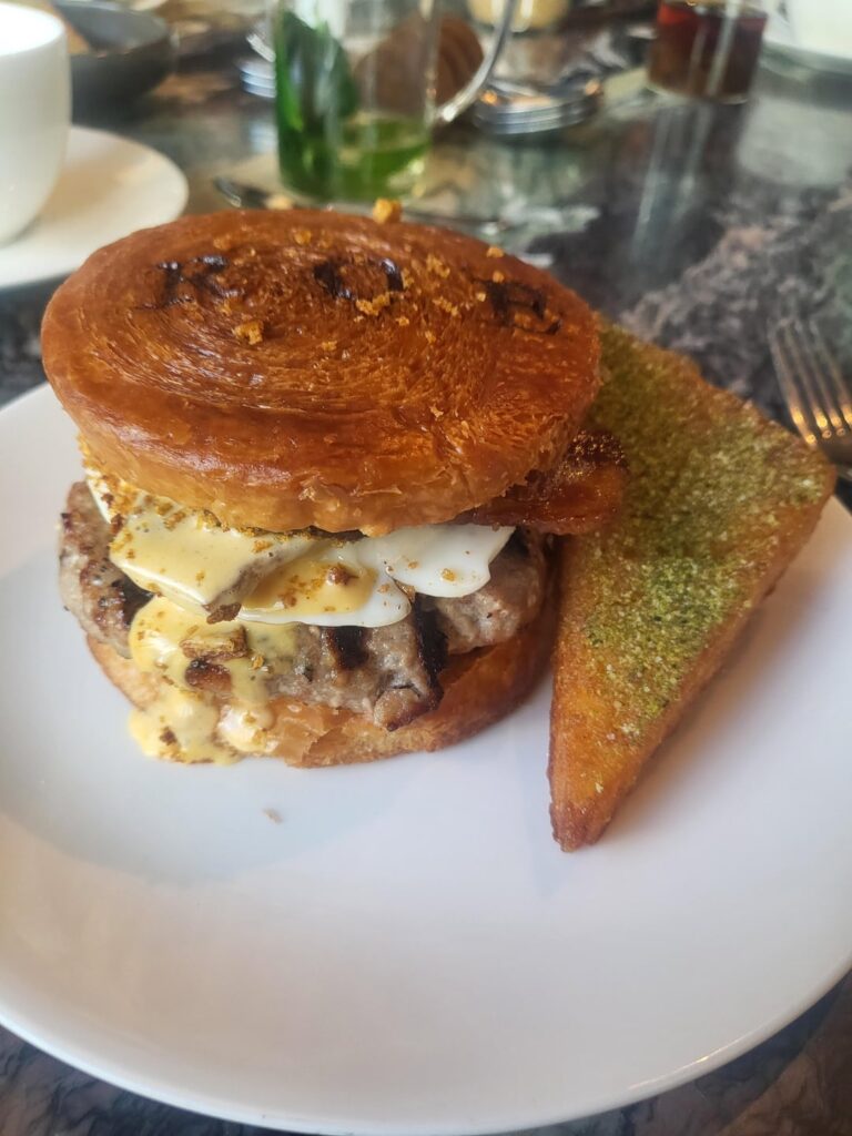 Breakfast Royale with hashbrowns