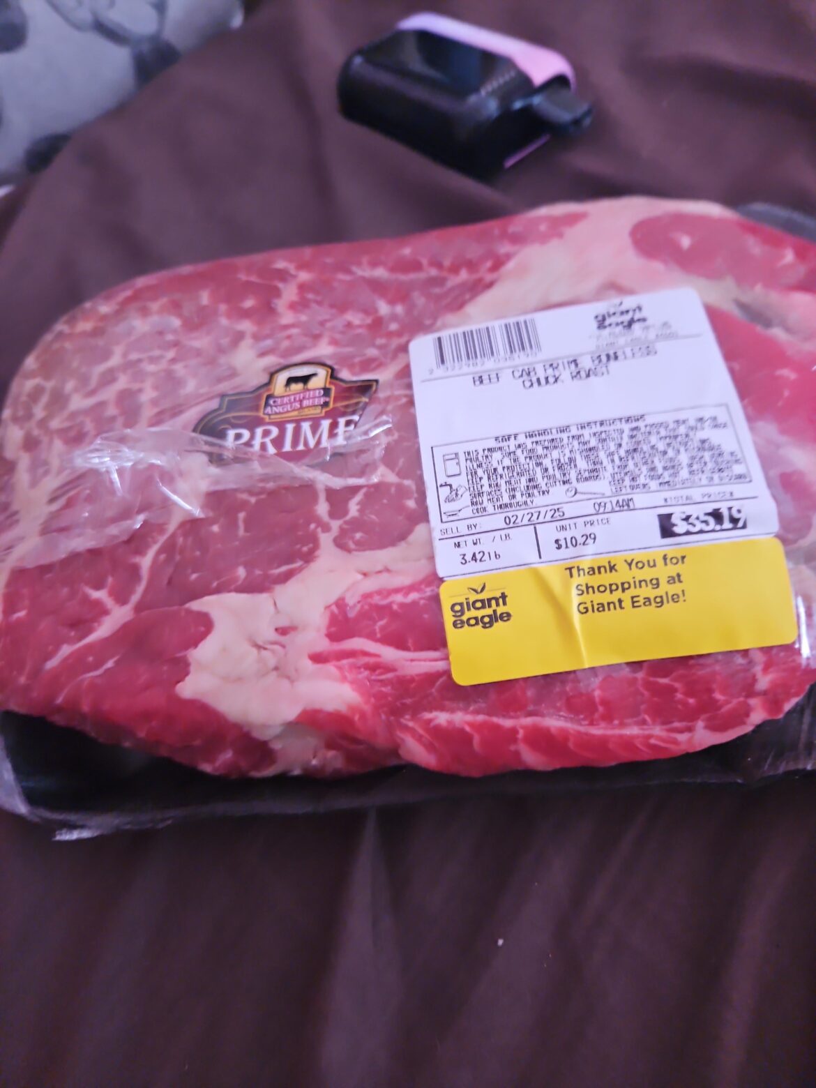 Chuck roast is 3 days past sell by. It's still firm and no oxidation and it's not slimy, but it has a mild mac & cheese like scent? Is it still good?