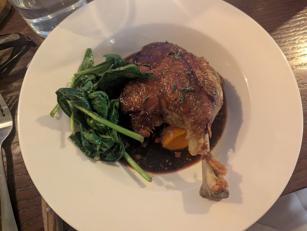 Confit duck leg