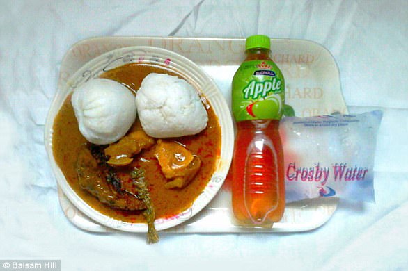 We often eat omo tuo, or rice balls, with chicken and fish in a palm nut soup