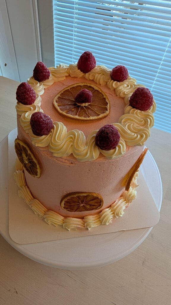 Raspberry lemon cake two ways, which do you prefer?