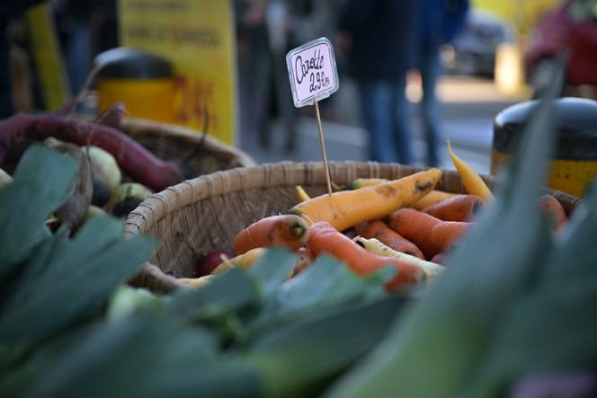 At the market in Condé-sur-Sarthe, Normandy, January 31, 2024.