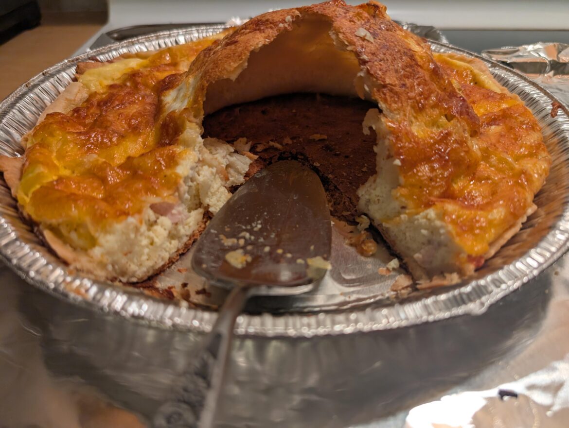 I made a nice quiche for my family- or so I thought