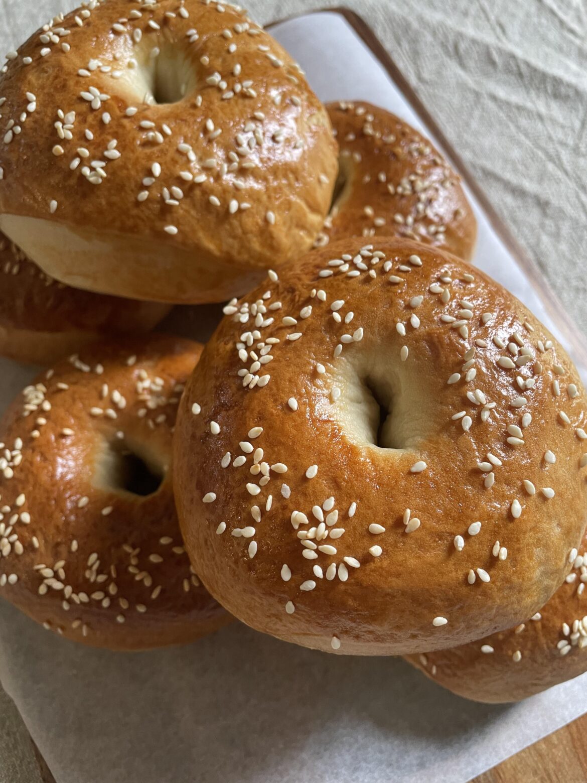 First attempt at homemade bagels