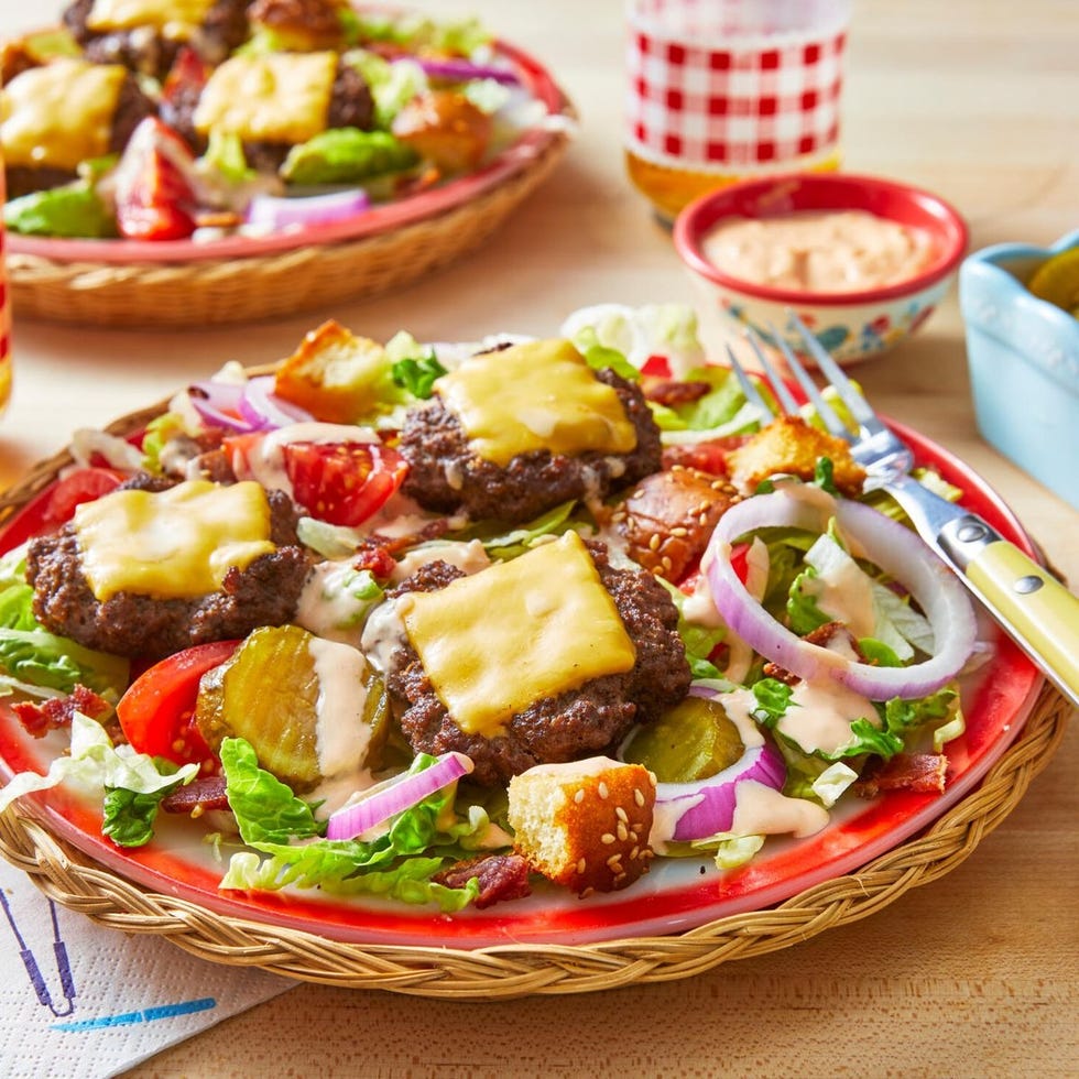 4th of july salads cheeseburger salad