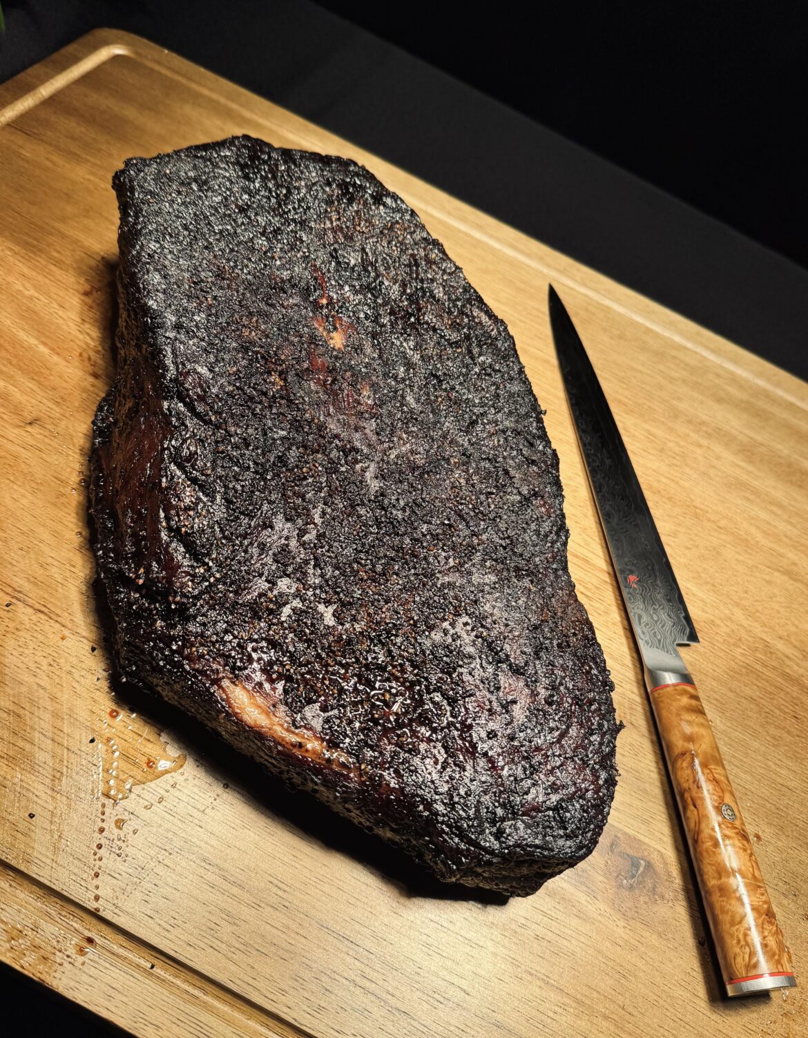 One of the 25 briskets I brought to a catering event this past weekend