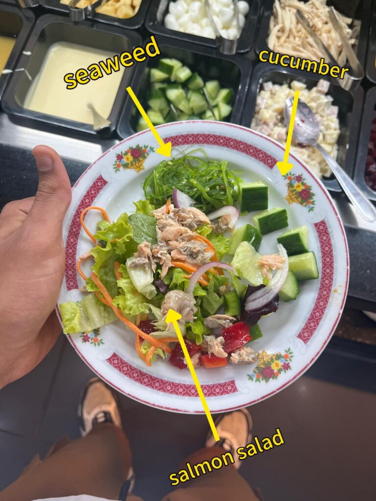 How many calories did I binge on in the all you can eat?