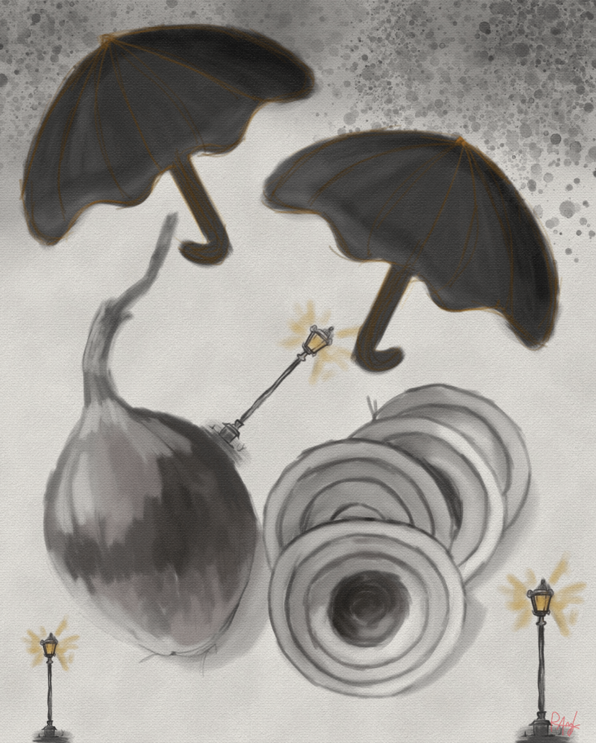 Just finished my "Tears of Haters, Light of Lovers" painting, I think the message is clear.