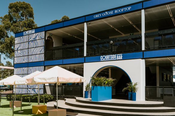 The good times roll at the Grey Goose Courtside Bar.